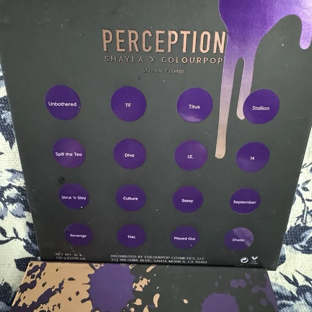 Perception Shayla X Colourpop Eyeshadow Palette - 16 Shades - NIB